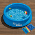 Inflatable Pool With Easy Setup And Filter Pump For Spacious Family Summer Fun