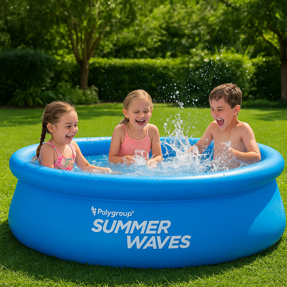 Inflatable Pool With Easy Setup And Filter Pump For Spacious Family Summer Fun