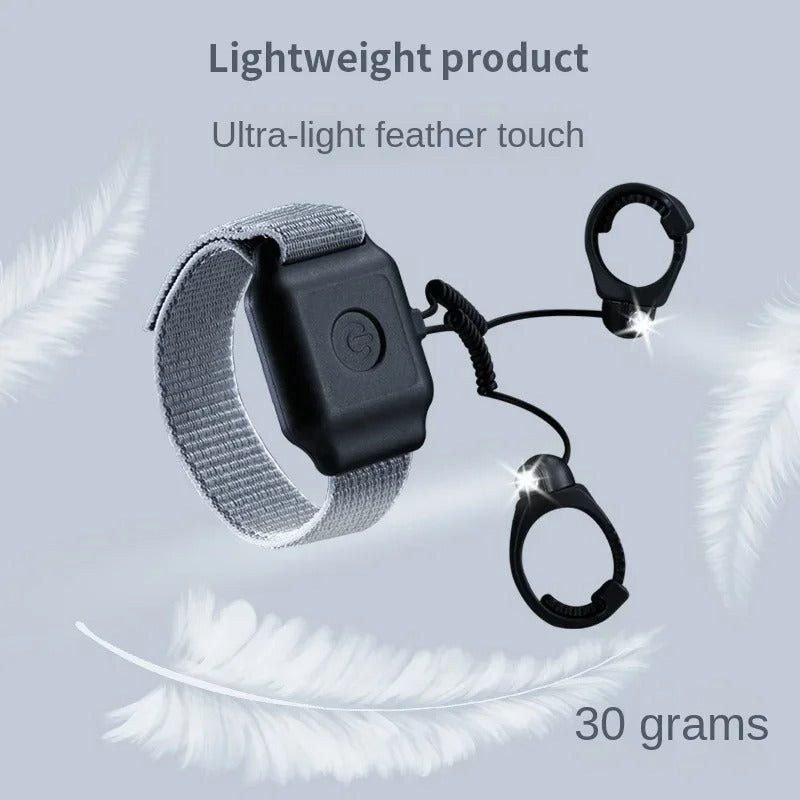 Rechargeable Hands-Free Ring Flashlight for Camping and Repairs