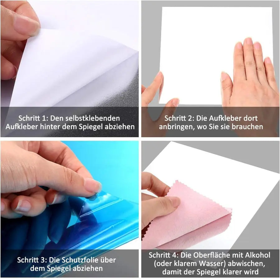Shatterproof PET Window Mirror Film With Self-Adhesive Backing For Safe Reflection