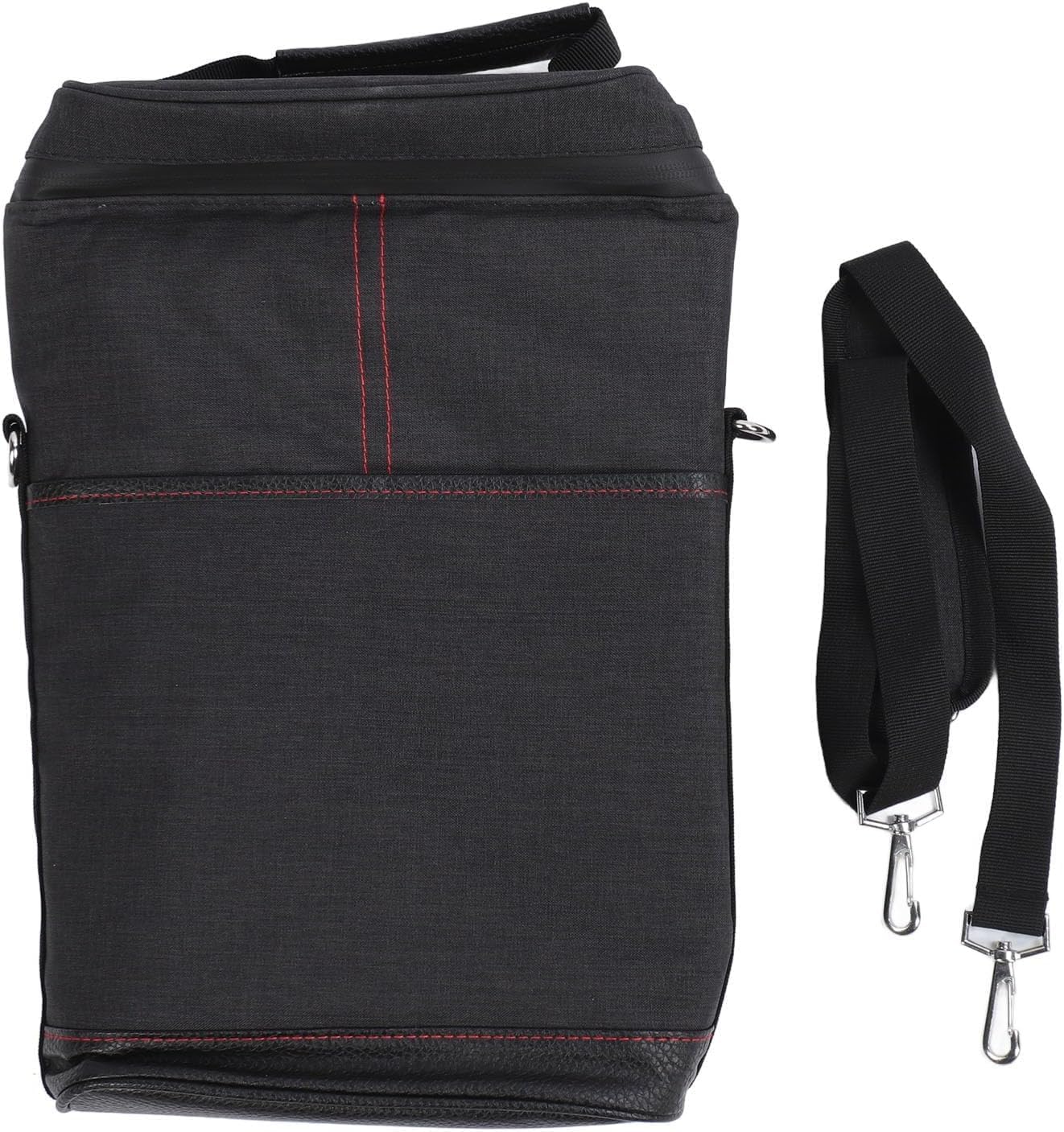 Thermal Wine Tote That Holds Two Bottles With Adjustable Strap Durable Canvas Carrier
