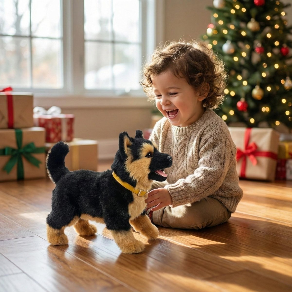 Interactive Robot Puppy Lifelike Walking And Barking Electronic Dog Toy For Kids
