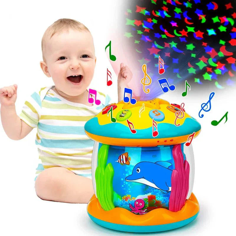 Interactive Drum Toy For Babies With Lights And Music