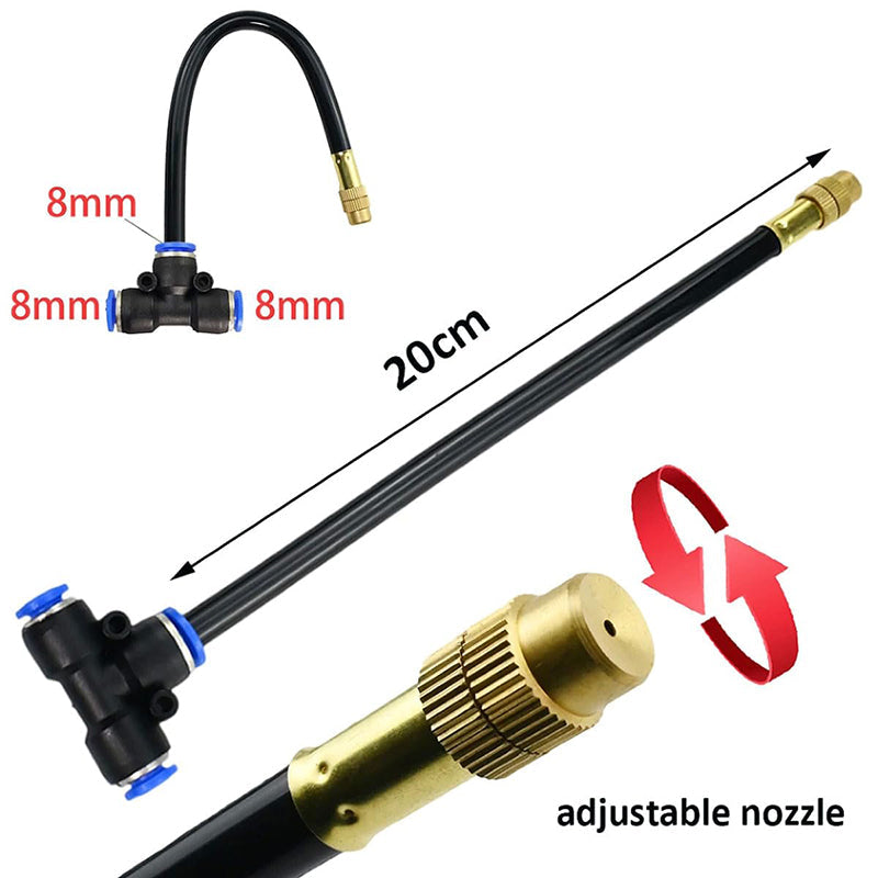 Irrigation Pro Drip Kit With 360 Degree Adjustable Nozzles And Flexible Hose