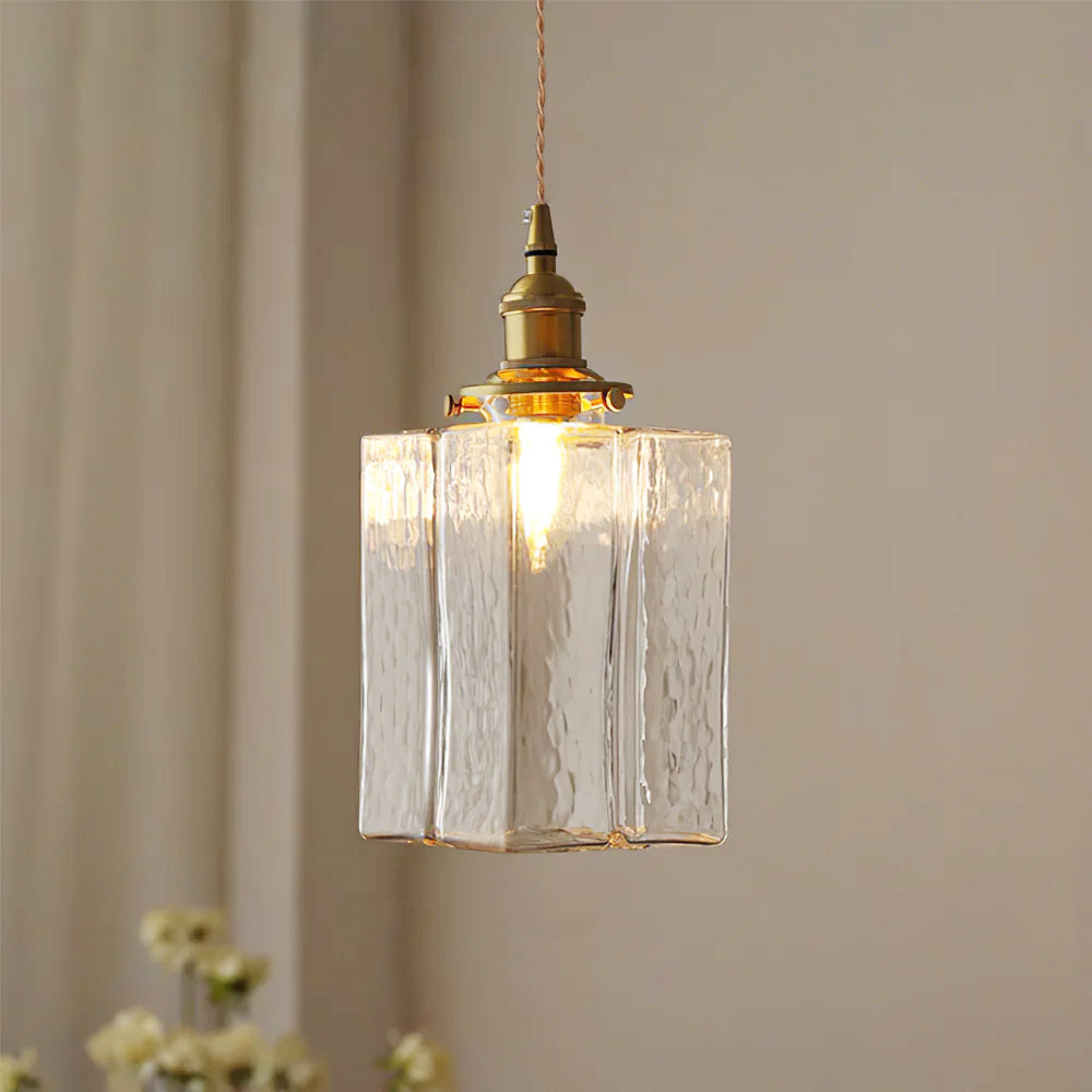 JewelGlass Sleek Pendant Light For Modern Kitchen Area