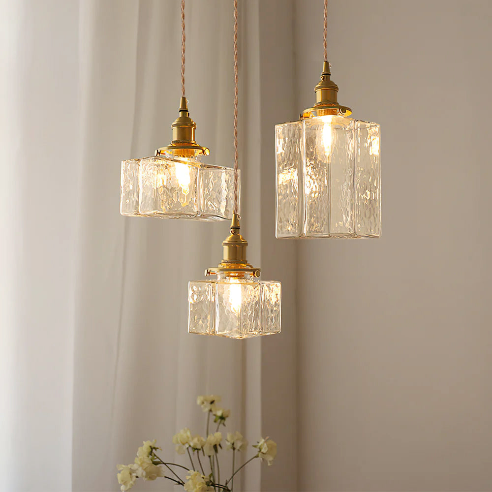 JewelGlass Sleek Pendant Light For Modern Kitchen Area