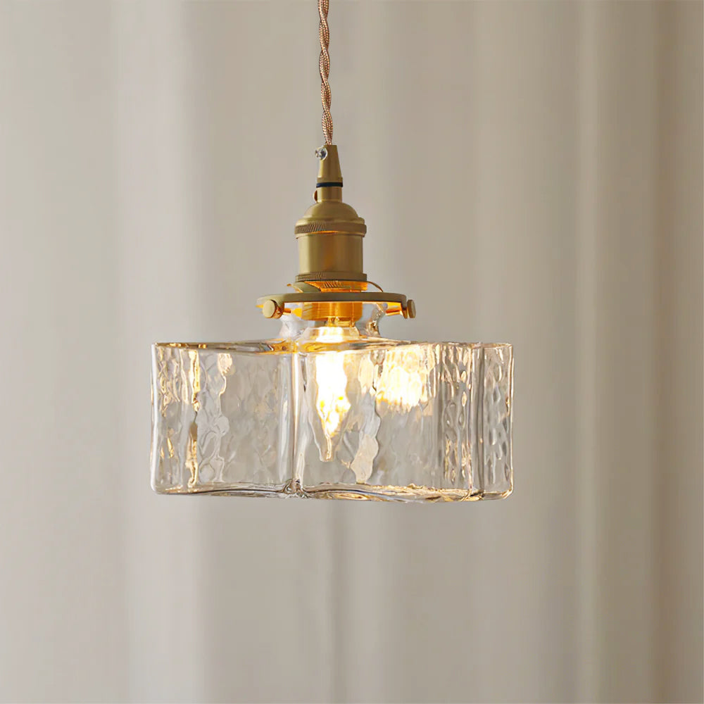 JewelGlass Sleek Pendant Light For Modern Kitchen Area