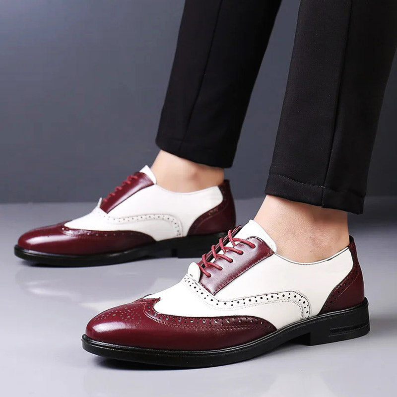 Kalsten Two-Tone Leather Brogue Shoes For Any Occasion