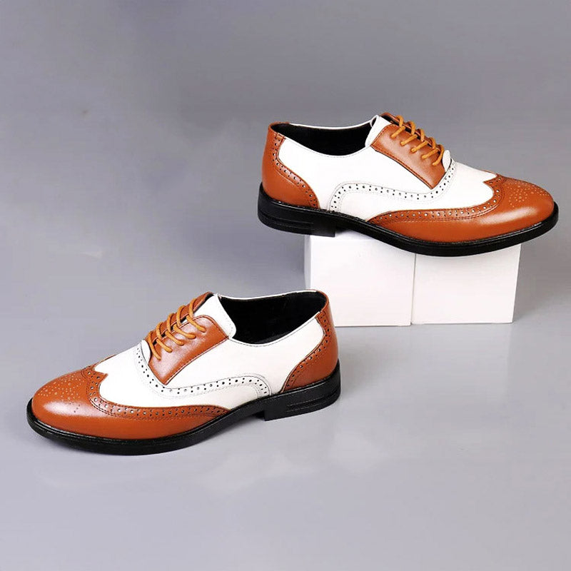Kalsten Two-Tone Leather Brogue Shoes For Any Occasion