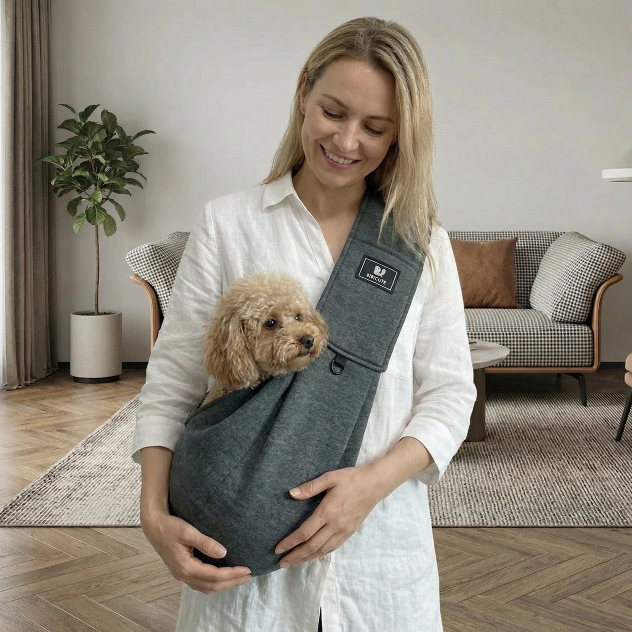 Kalsten Dog Shoulder Carrier With Breathable Fabric, Ergonomic Comfort And Security