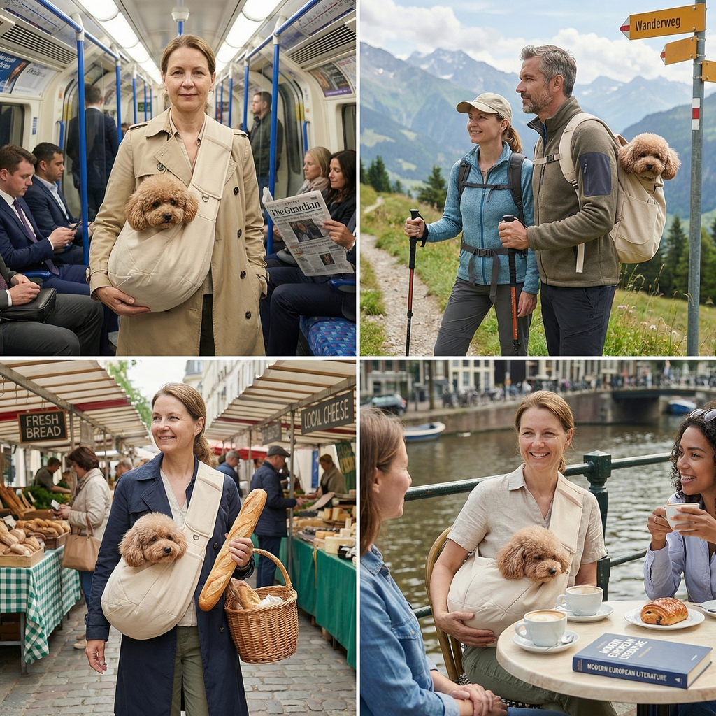 Kalsten Dog Shoulder Carrier With Breathable Fabric, Ergonomic Comfort And Security
