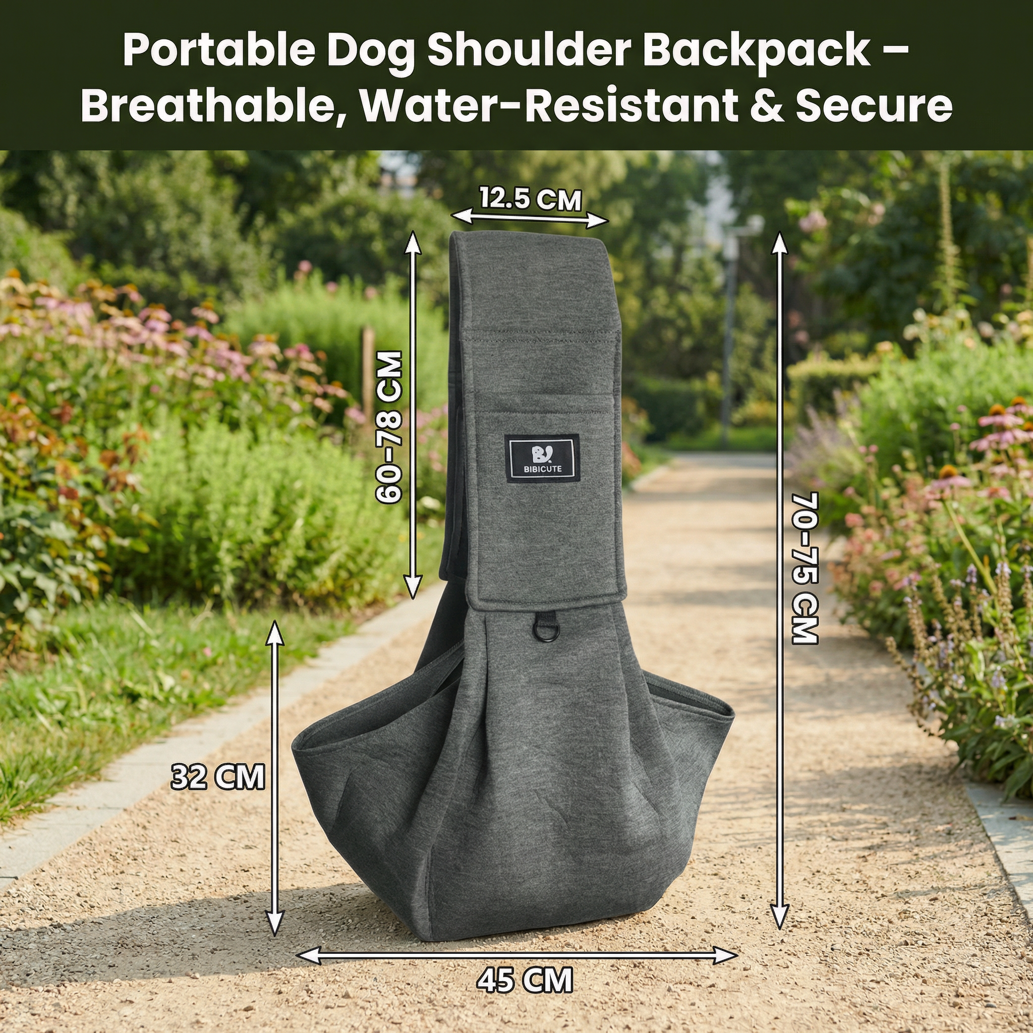 Kalsten Dog Shoulder Carrier With Breathable Fabric, Ergonomic Comfort And Security