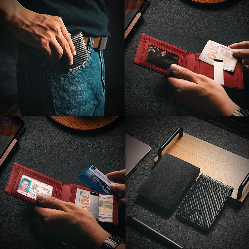 Kalsten RFID Blocker Leather Card Wallet Compact Slim