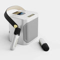 Karaoke Party Speaker: Portable Bluetooth System With 360 Degree Sound And Two Mics