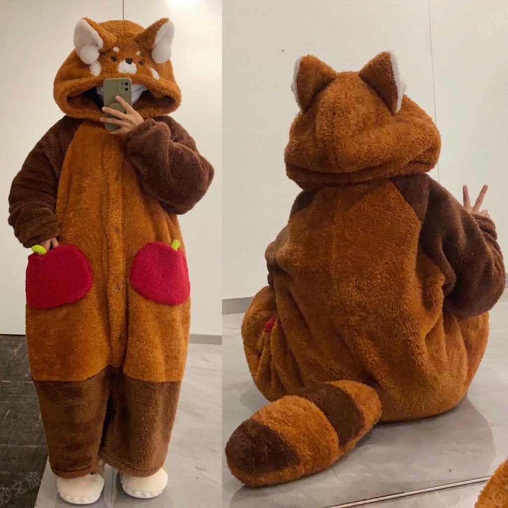 Kawaii Collection Cozy Red Panda Sleep Set For Women