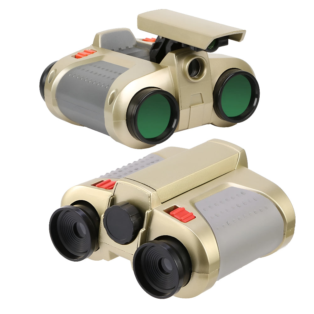 Kids Adventure Gear Binoculars With Night Vision And Pop-Up Light For Outdoor Exploration