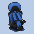 Portable Travel Booster Seat For Kids With 5-Point Harness
