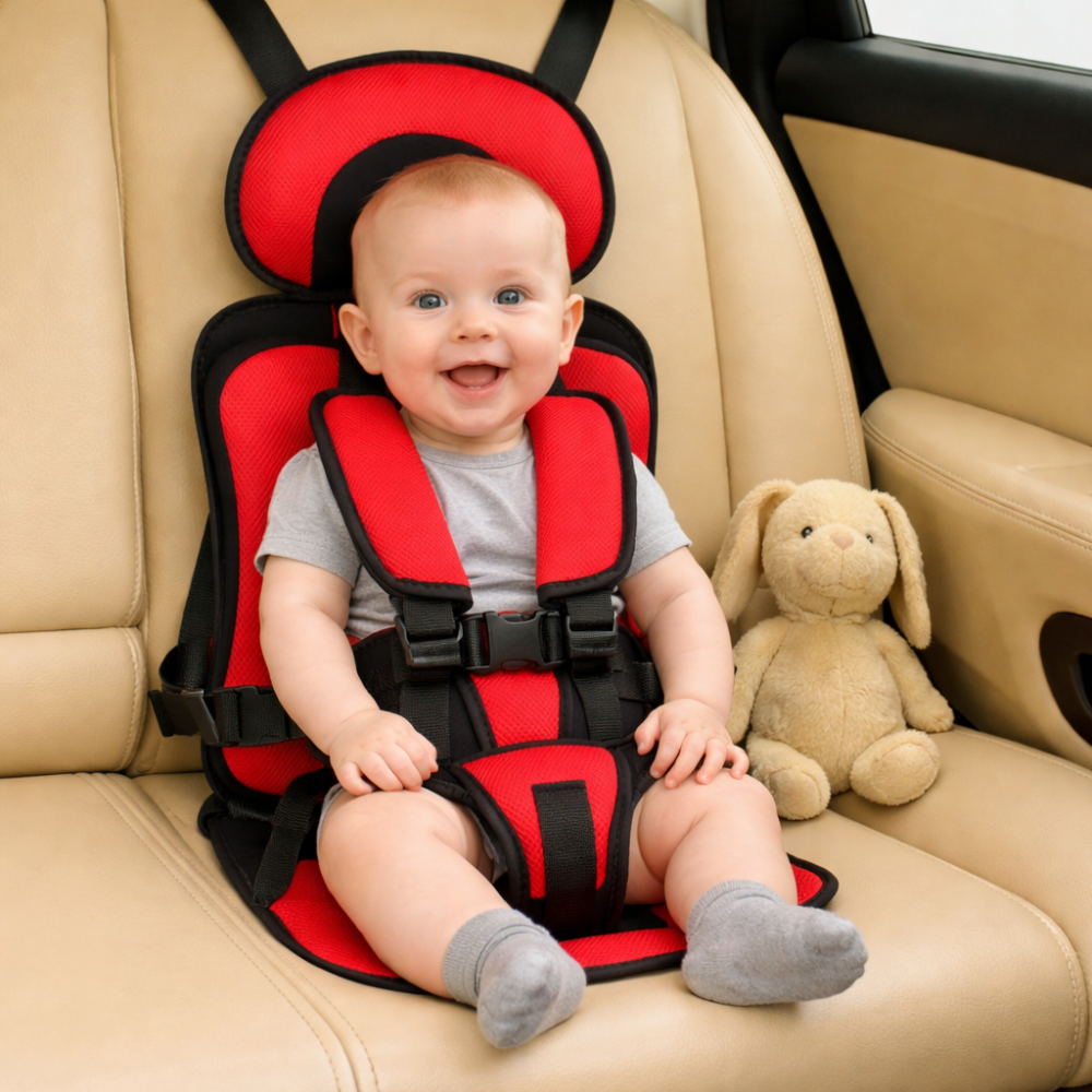 Portable Travel Booster Seat For Kids With 5-Point Harness
