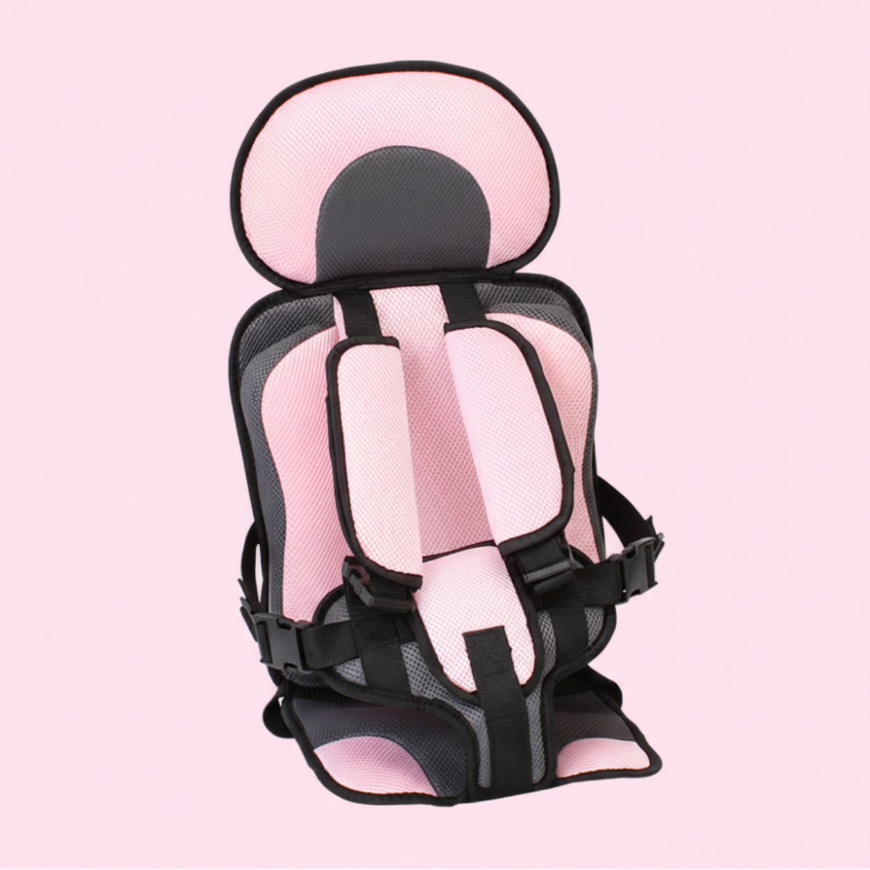 Portable Travel Booster Seat For Kids With 5-Point Harness