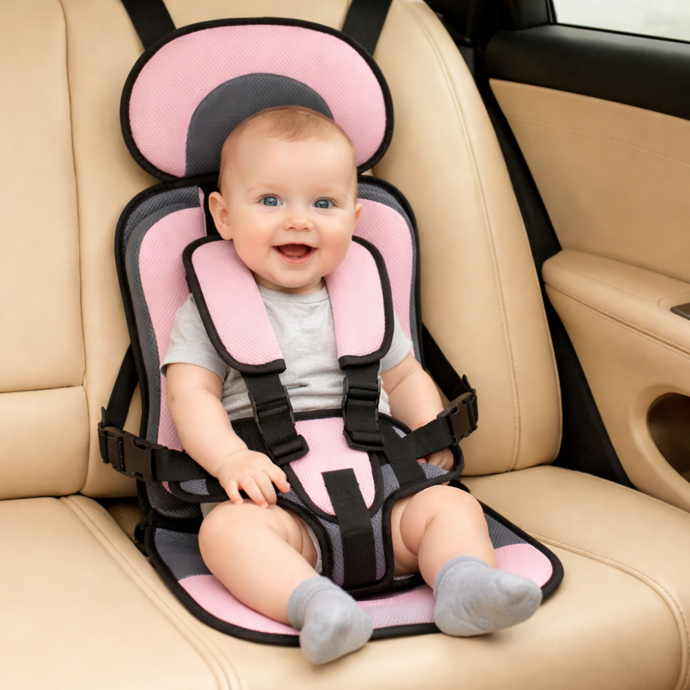 Portable Travel Booster Seat For Kids With 5-Point Harness