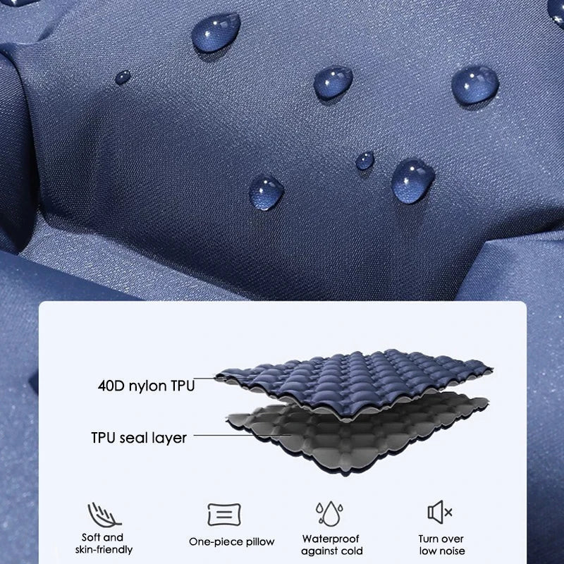Kieran Quick-Inflate Extra-Wide Double Camping Mattress For Outdoors