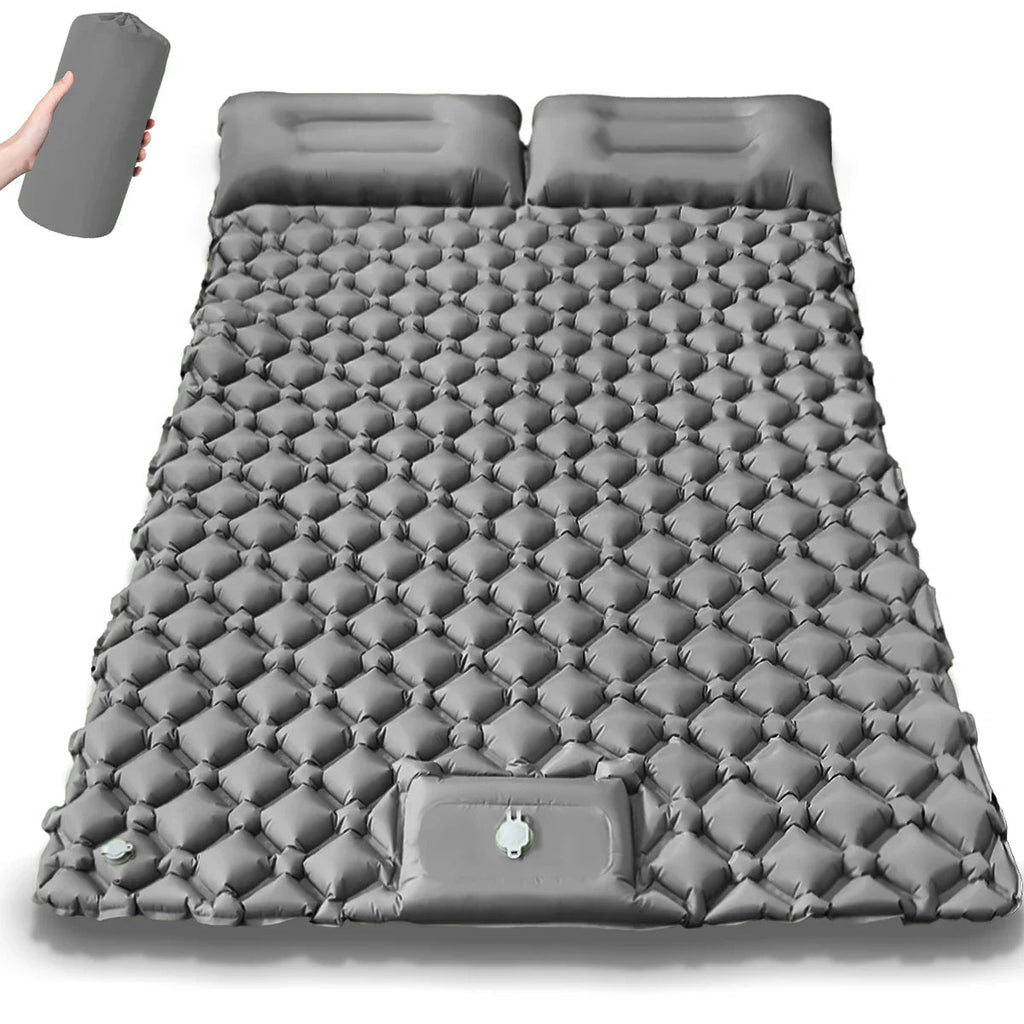 Kieran Quick-Inflate Extra-Wide Double Camping Mattress For Outdoors