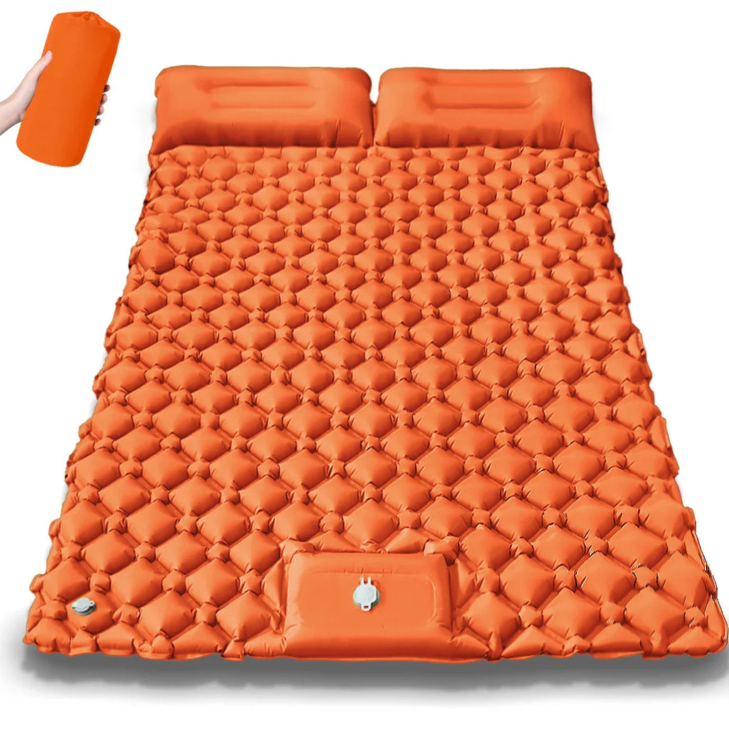 Kieran Quick-Inflate Extra-Wide Double Camping Mattress For Outdoors