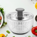 Kitchen Essentials Salad Spinner With Manual Pump And Stable Base