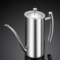 Kitchen Essentials Stainless Steel Olive Oil Bottle Dispenser With Precision Spout