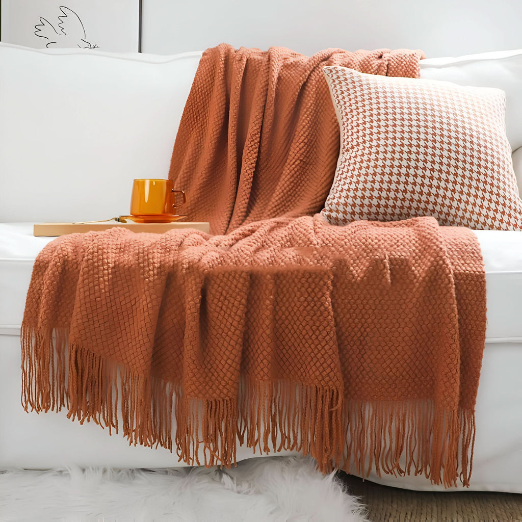 KnitCove Cozy Fleece Blanket And Plush Interior Year Round