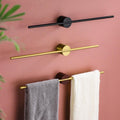 Kyler Collection Adjustable Towel Bar in Brushed Aluminum for Modern Bathrooms