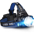 Rechargeable LED Headlamp With Zoom Waterproof For All Weather Use