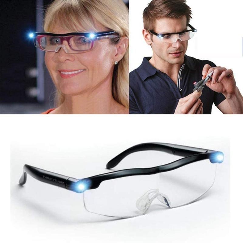 LED Reading Magnifier Glasses With Adjustable Light For Clear Vision