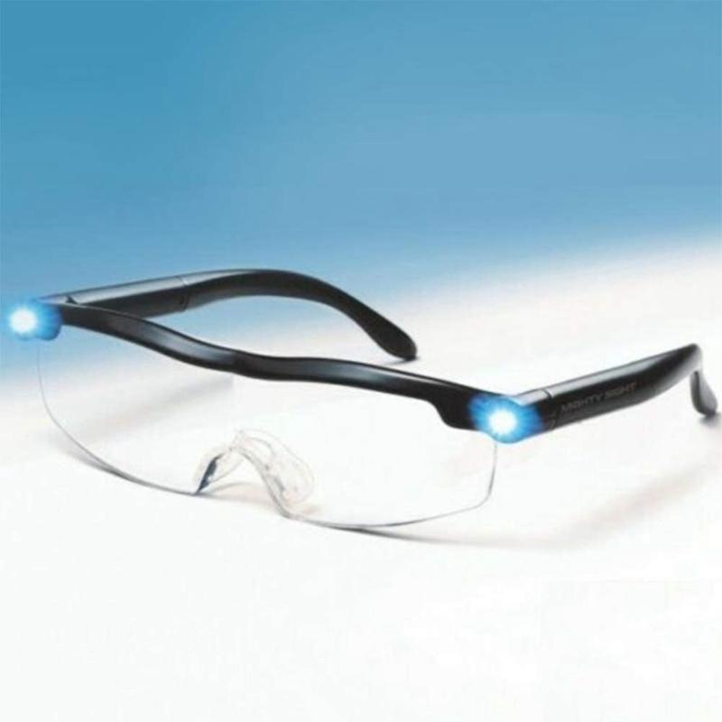 LED Reading Magnifier Glasses With Adjustable Light For Clear Vision