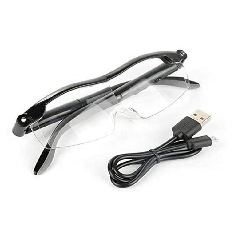 LED Reading Magnifier Glasses With Adjustable Light For Clear Vision