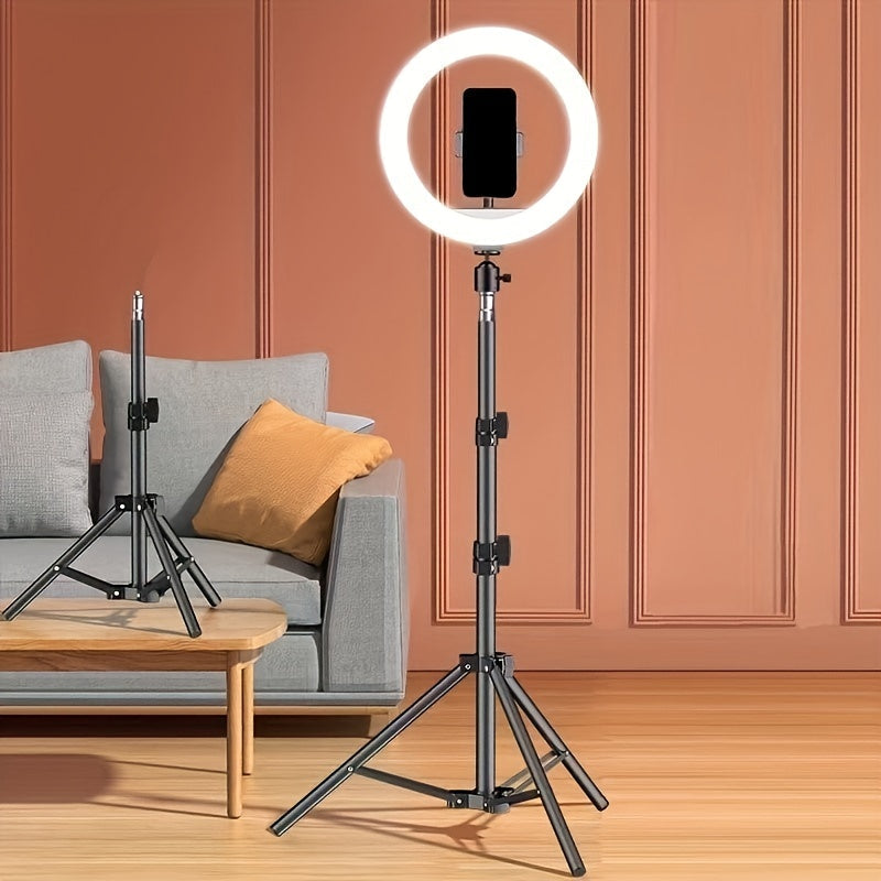 LED Ring Light With Adjustable Tripod Stand For Photography And Live Streaming
