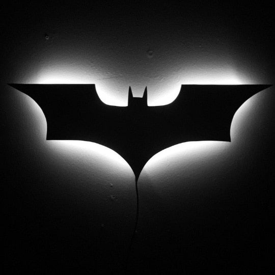 Modern Batman Wall Light With Color Changing LEDs And Wireless Remote