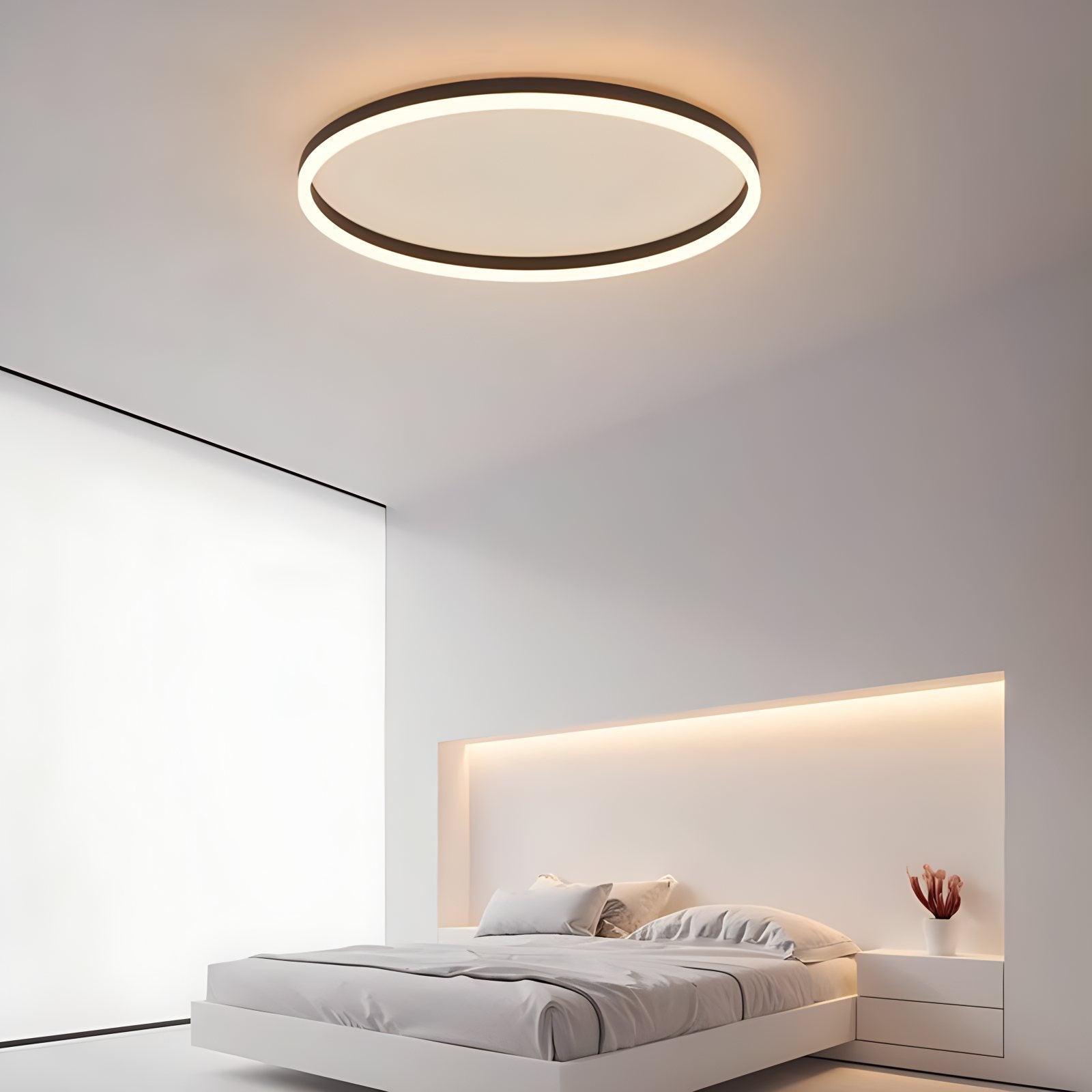 Nordic Circular LED Ceiling Light For Bedroom Decor