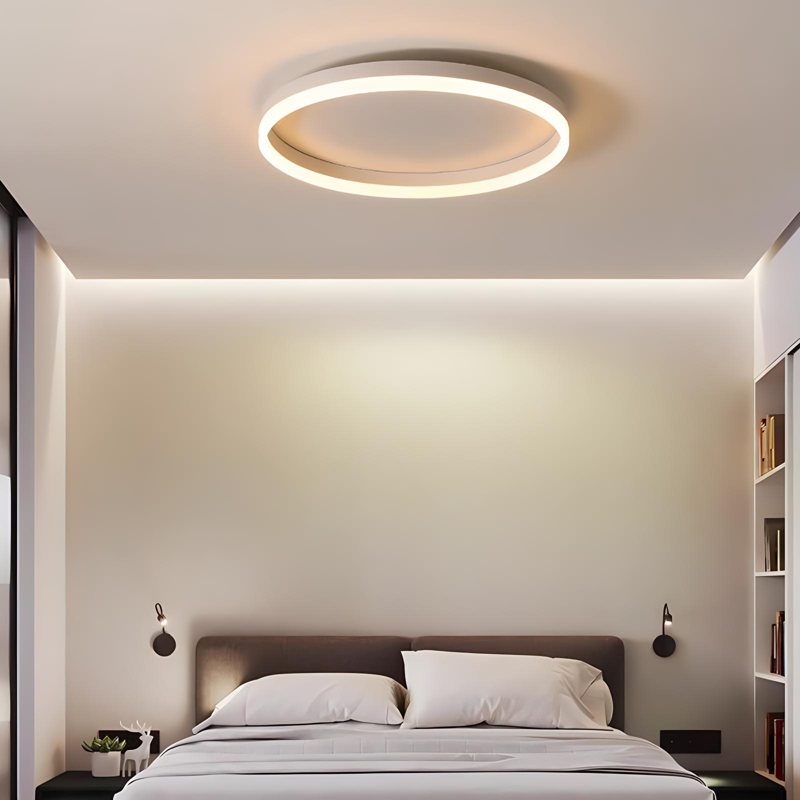 Nordic Circular LED Ceiling Light For Bedroom Decor