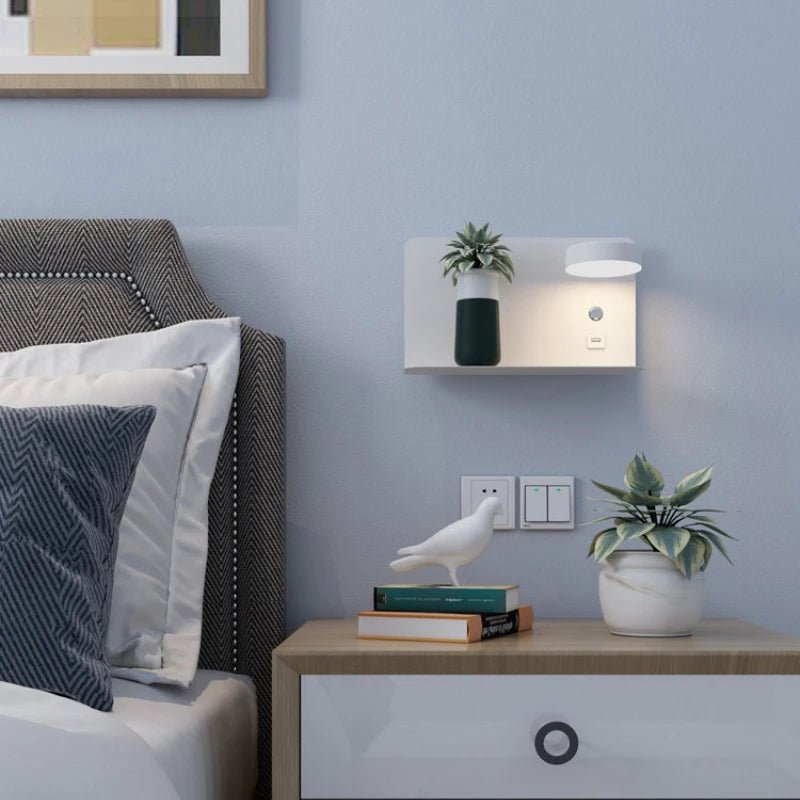 AuraLinx USB LED Wall Lamp For Home Ambience With Three Color Options