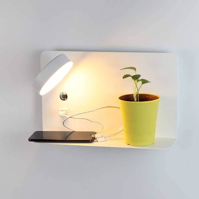 AuraLinx USB LED Wall Lamp For Home Ambience With Three Color Options