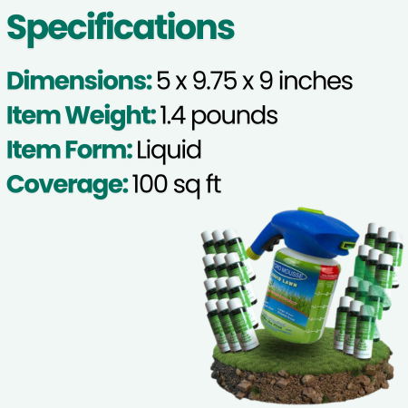 LawnNova Seed Spray For Effortless Lawn Restoration With Easy Hose Connection