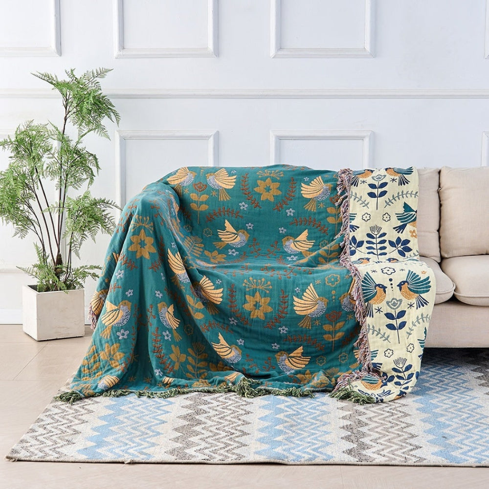 Layered Comfort Reversible Blanket For Cozy Room Decor