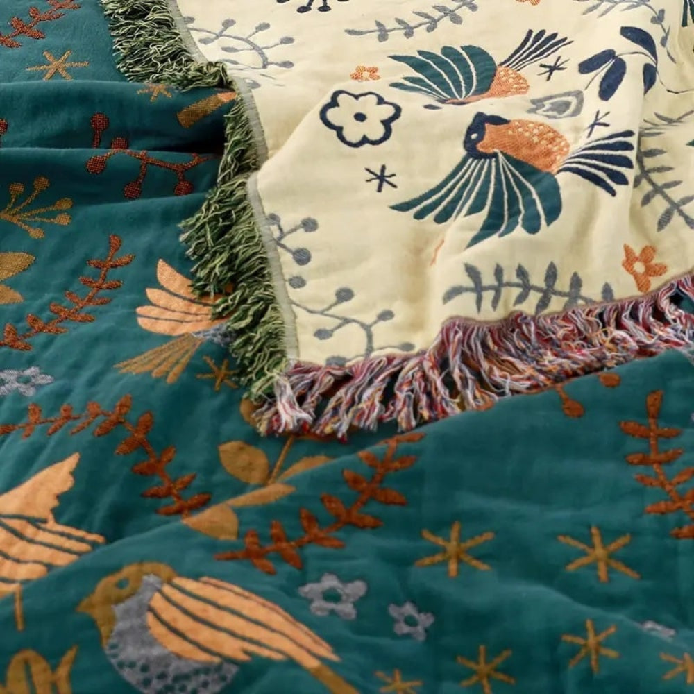 Layered Comfort Reversible Blanket For Cozy Room Decor