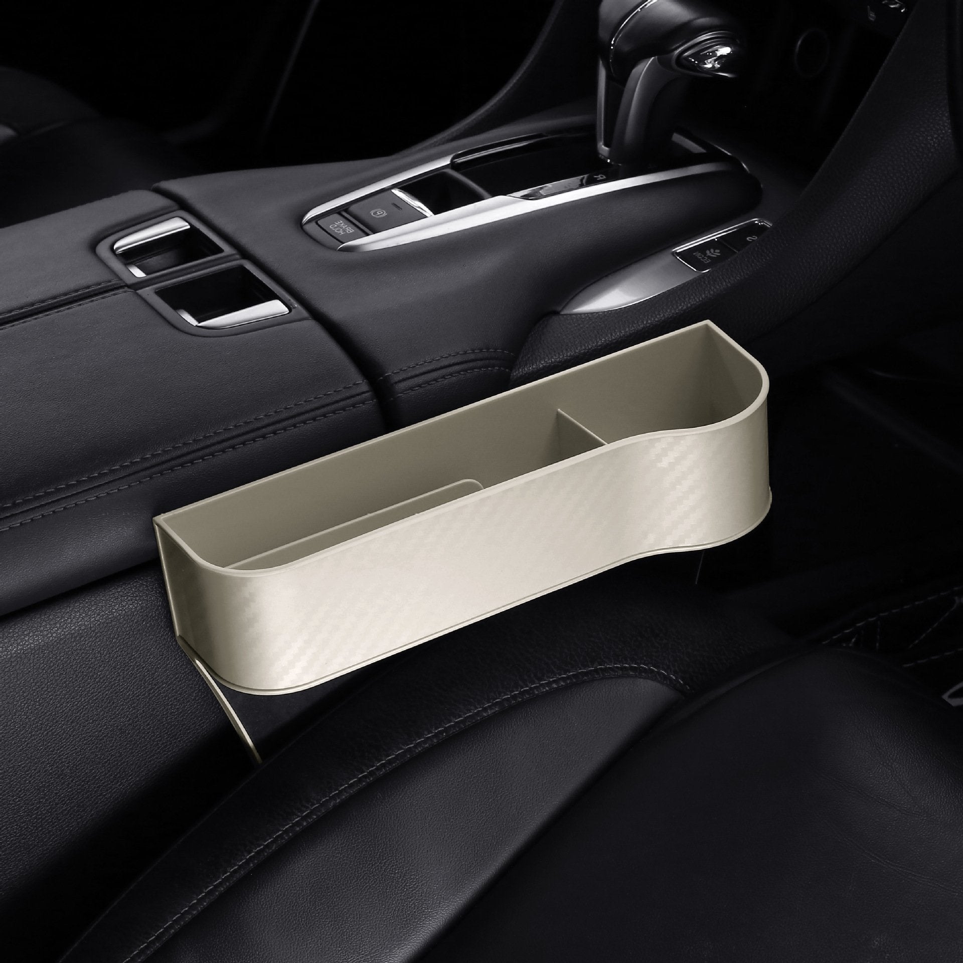 Kalsten Leather Car Seat Organizer With Cup Holder For Extra Storage