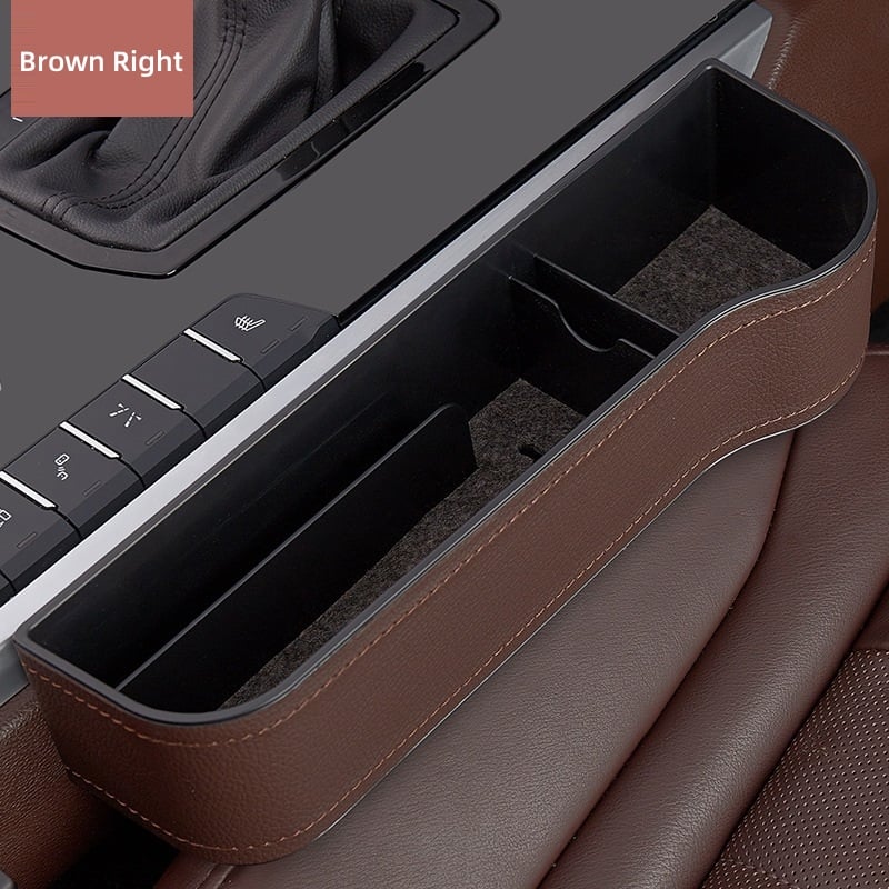 Kalsten Leather Car Seat Organizer With Cup Holder For Extra Storage