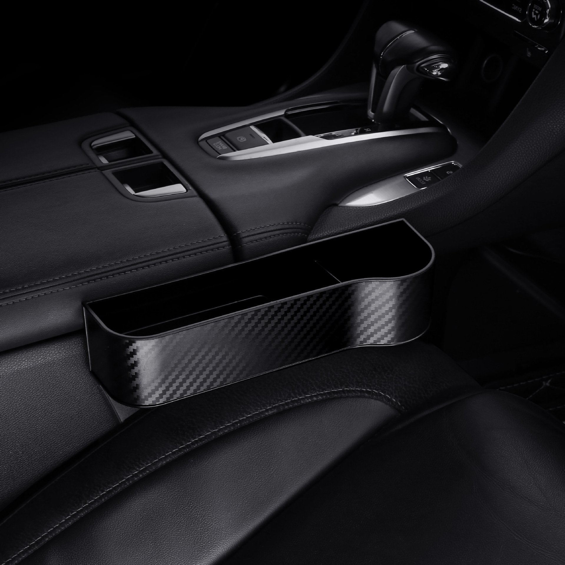Kalsten Leather Car Seat Organizer With Cup Holder For Extra Storage