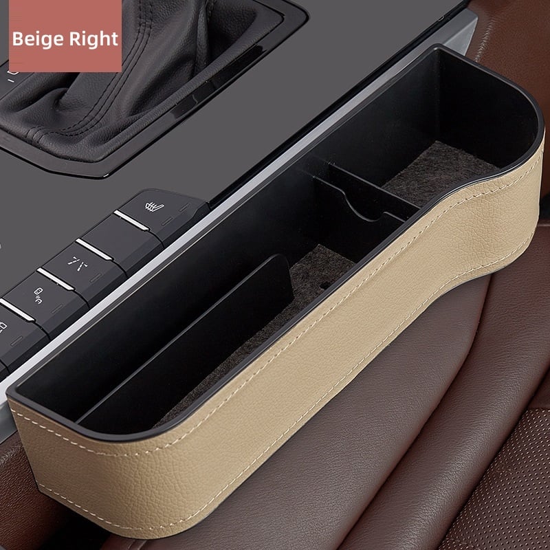 Kalsten Leather Car Seat Organizer With Cup Holder For Extra Storage