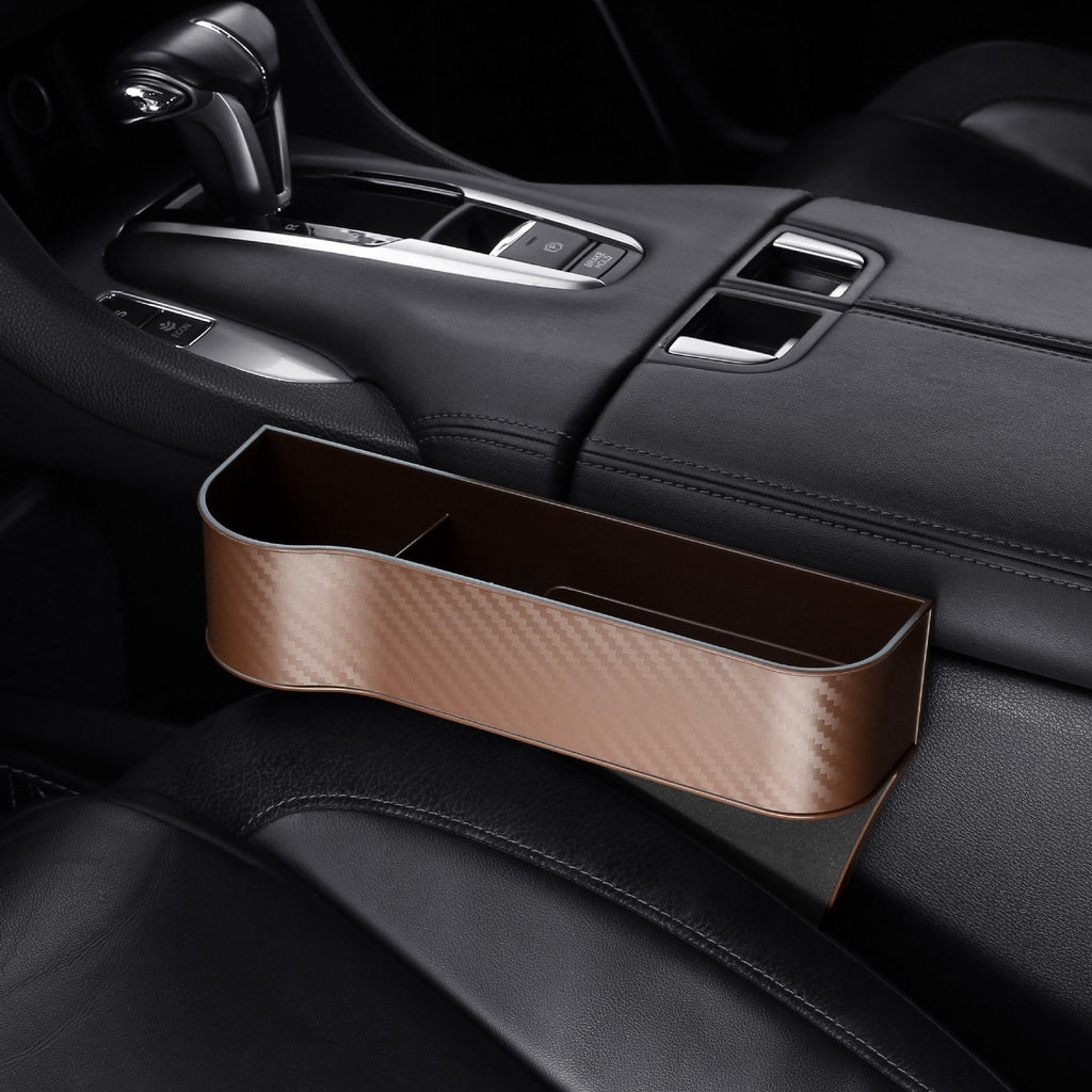 Kalsten Leather Car Seat Organizer With Cup Holder For Extra Storage