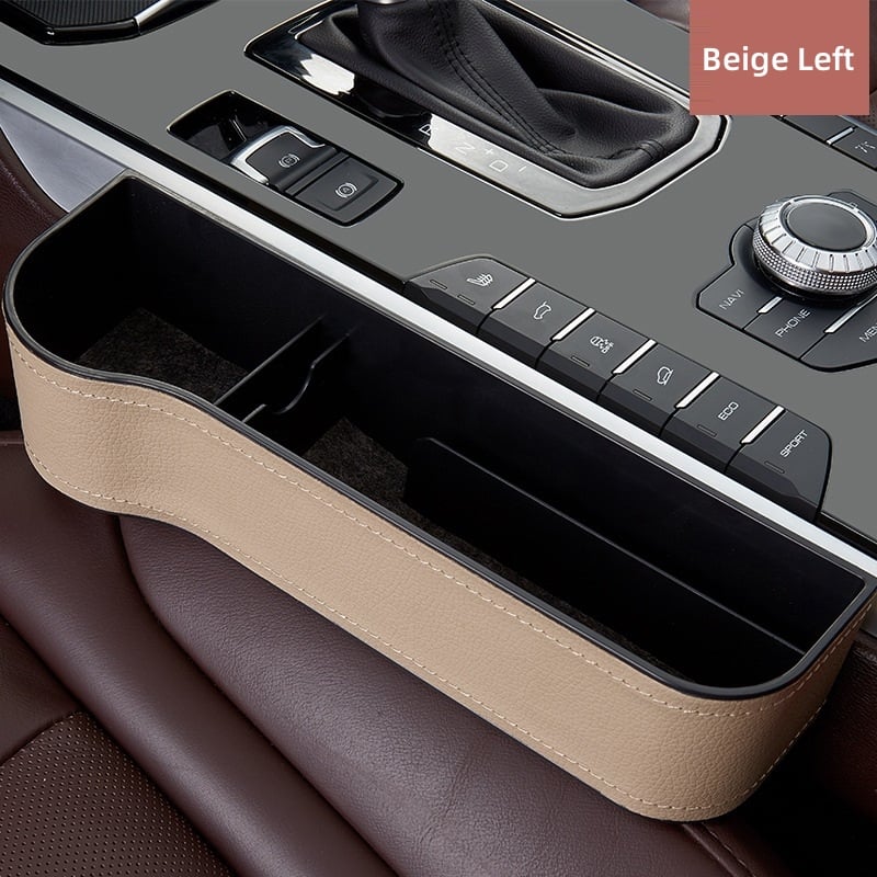 Kalsten Leather Car Seat Organizer With Cup Holder For Extra Storage